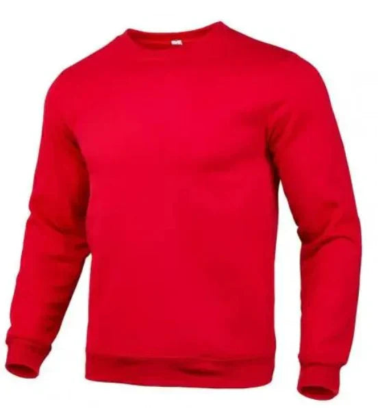 Black Round Neck Sweatshirt Back View