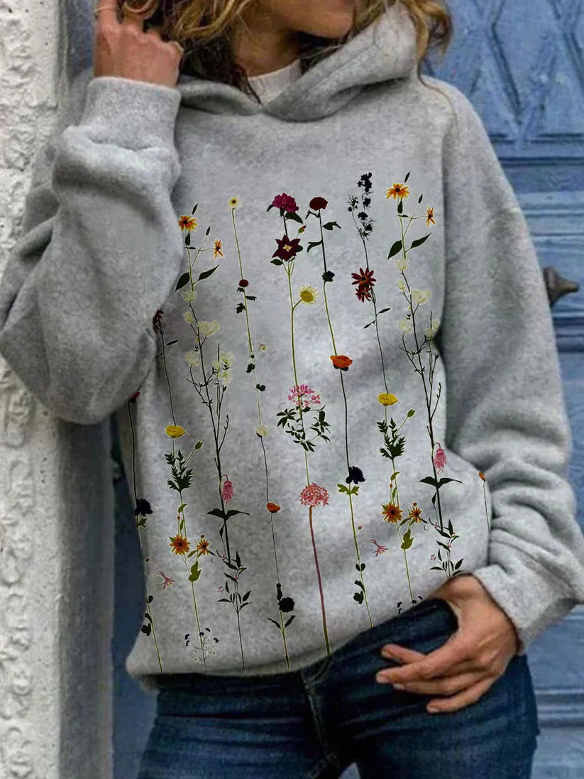 Floral Hoodie Side View